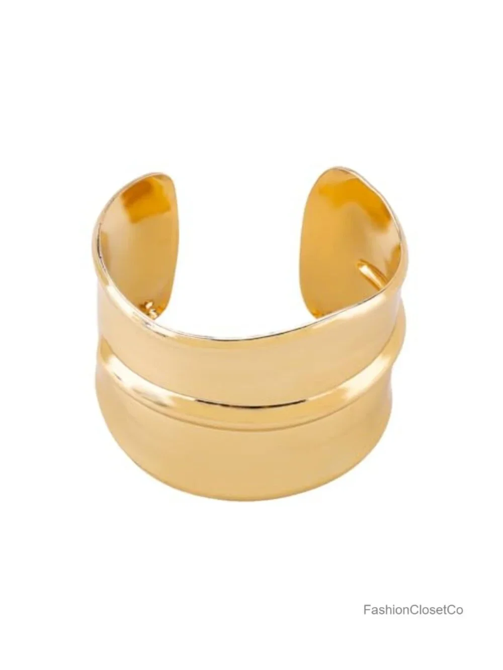Chunky Cuff Bangle Geometric Opening Bracelet Minimalist Statement Arm Cuff
